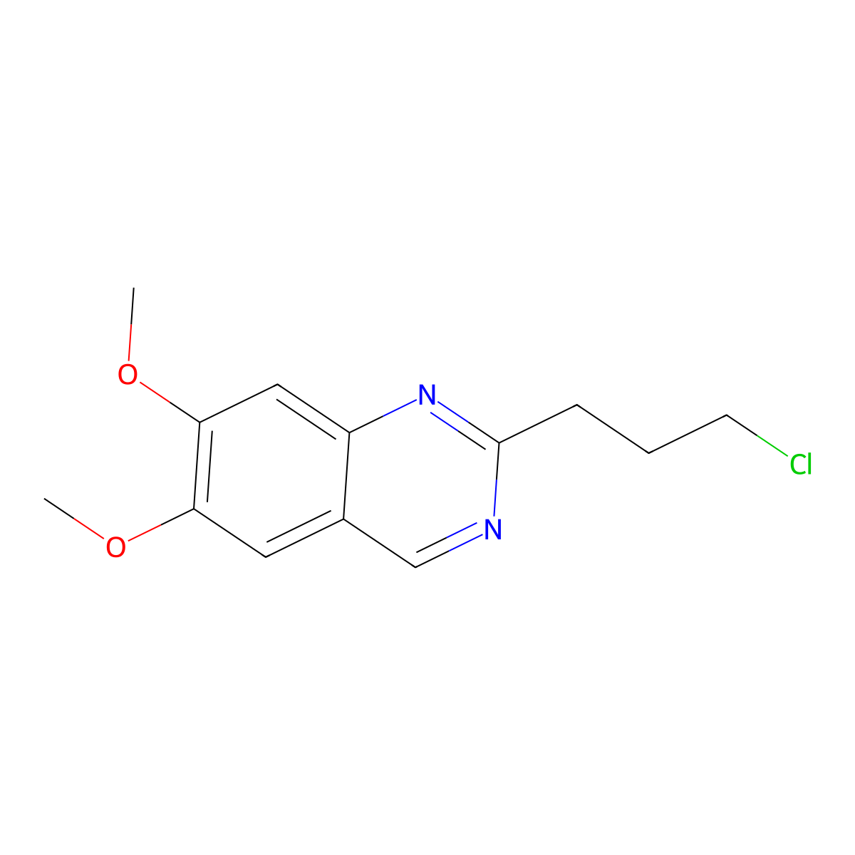 2-(3-Chloropropyl)-6,7-dimethoxyquinazoline molecular structure, CAS 2006277-49-0