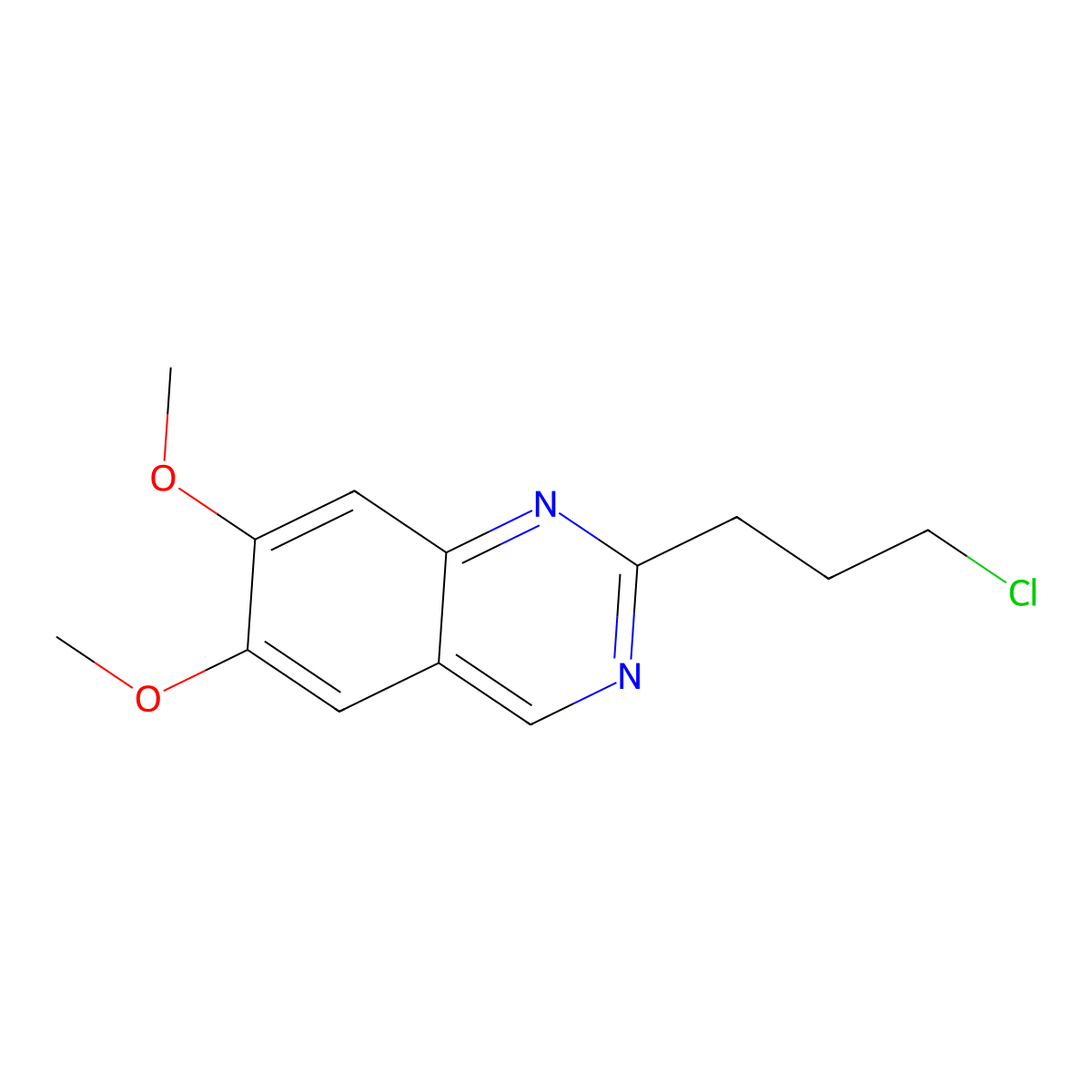 2-(3-Chloropropyl)-6,7-dimethoxyquinazoline molecular structure, CAS 2006277-49-0