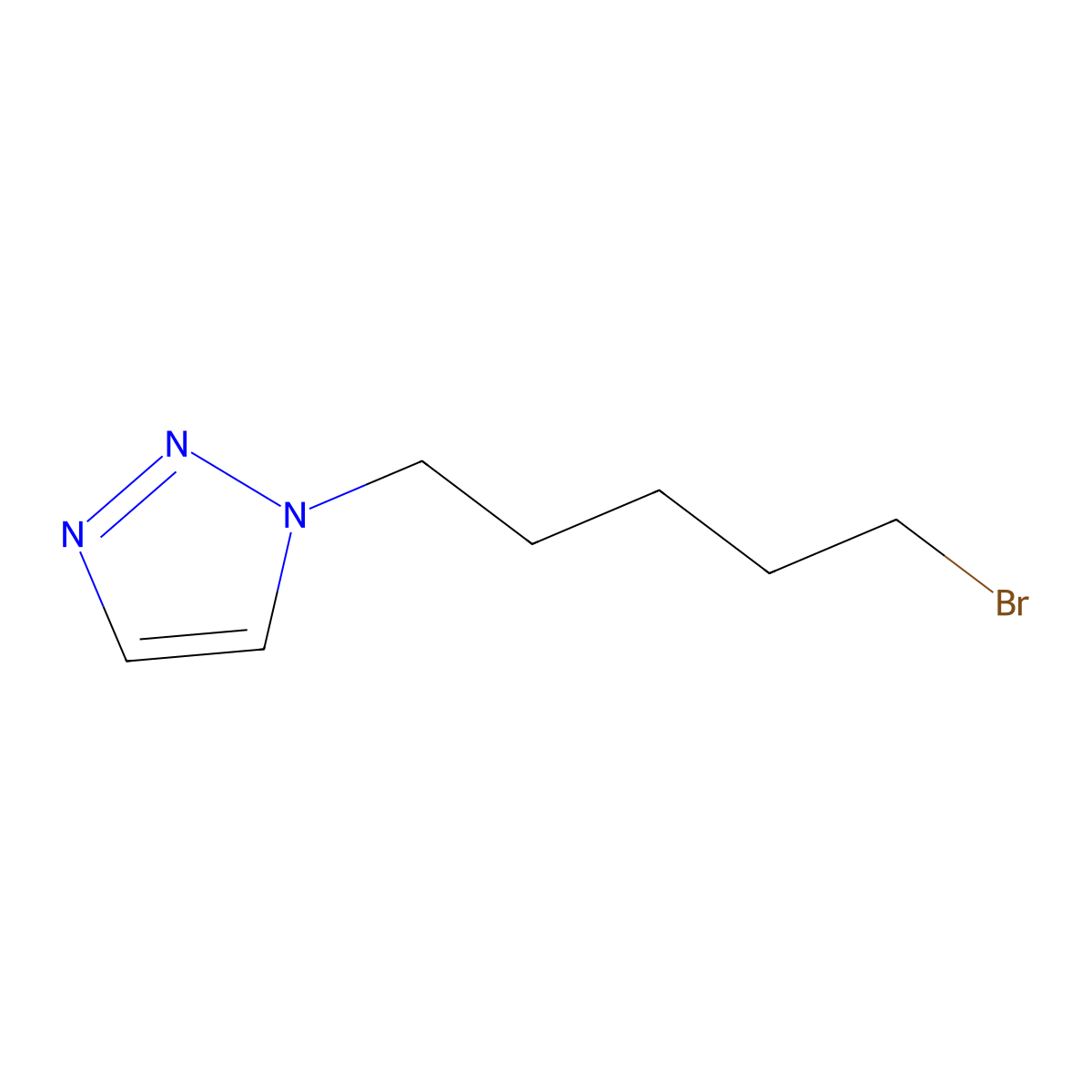 1-(5-Bromopentyl)-1,2,3-triazole molecular structure, CAS 2006277-55-8