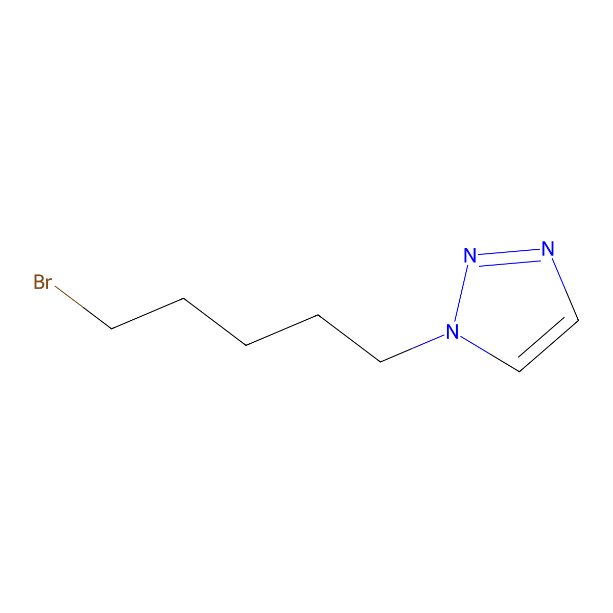 1-(5-Bromopentyl)-1,2,3-triazole molecular structure, CAS 2006277-55-8