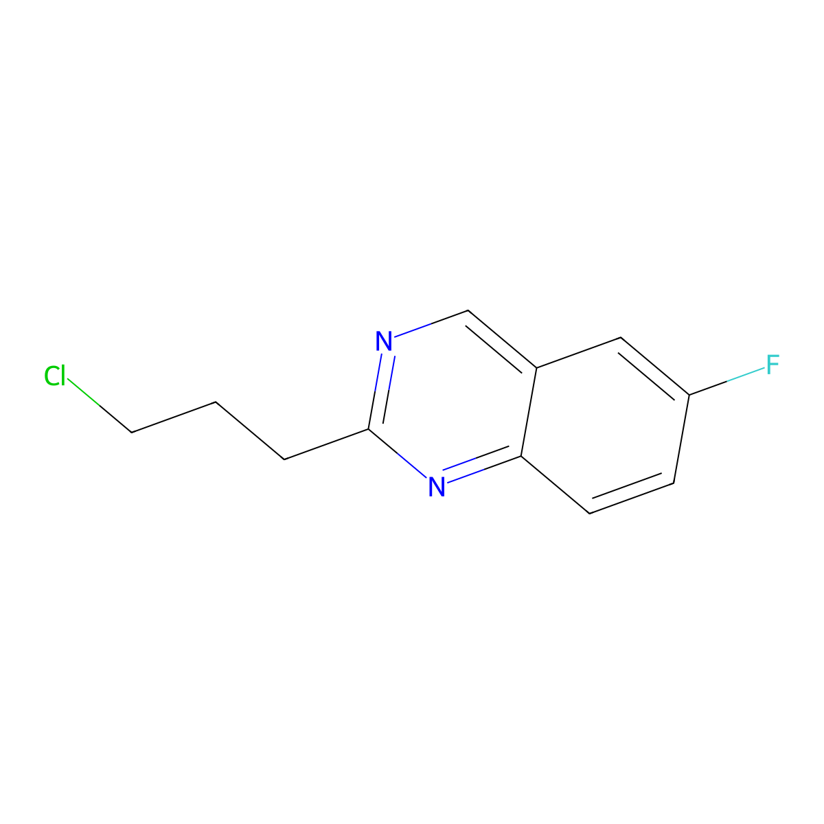 2-(3-Chloropropyl)-6-fluoroquinazoline molecular structure, CAS 2006277-67-2