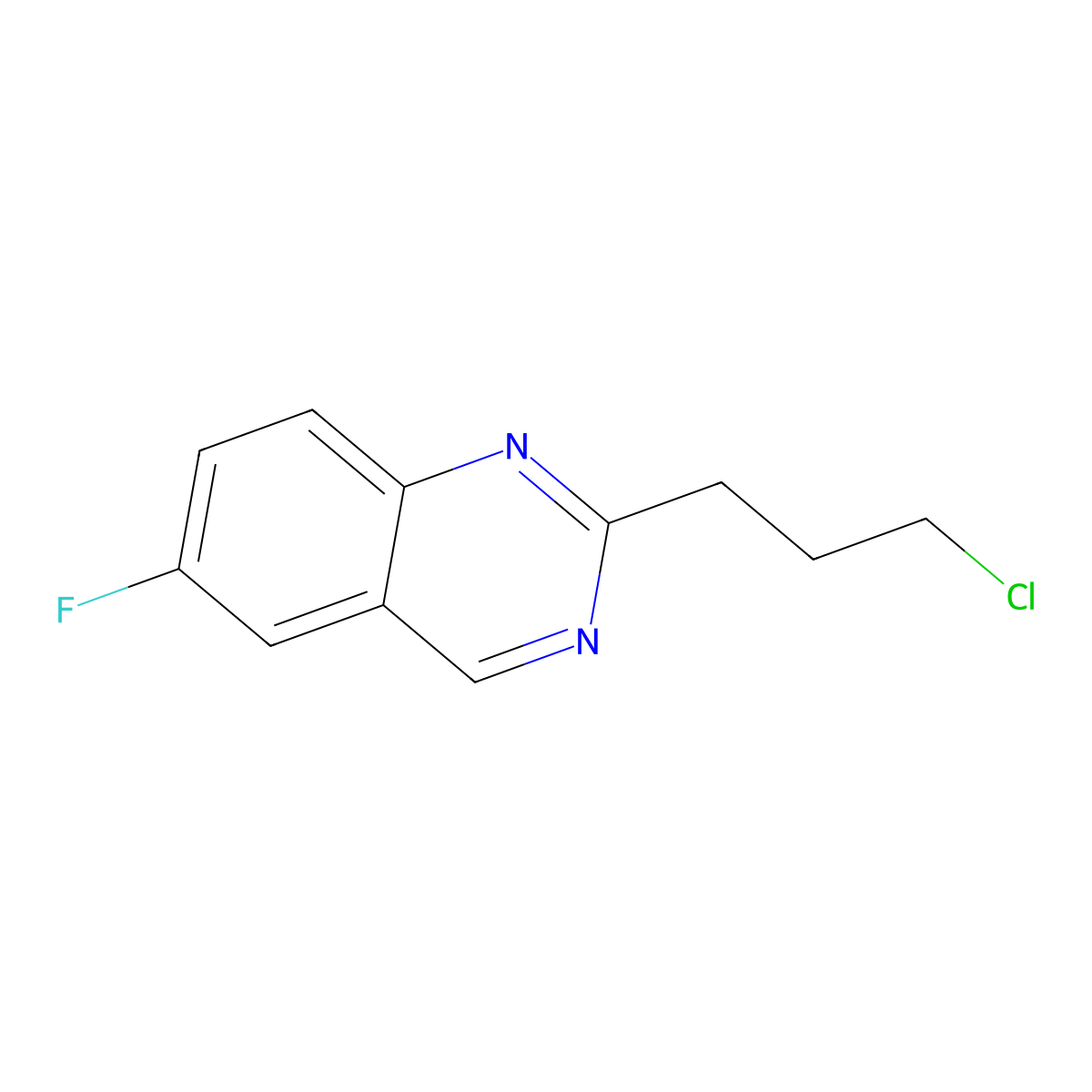 2-(3-Chloropropyl)-6-fluoroquinazoline molecular structure, CAS 2006277-67-2