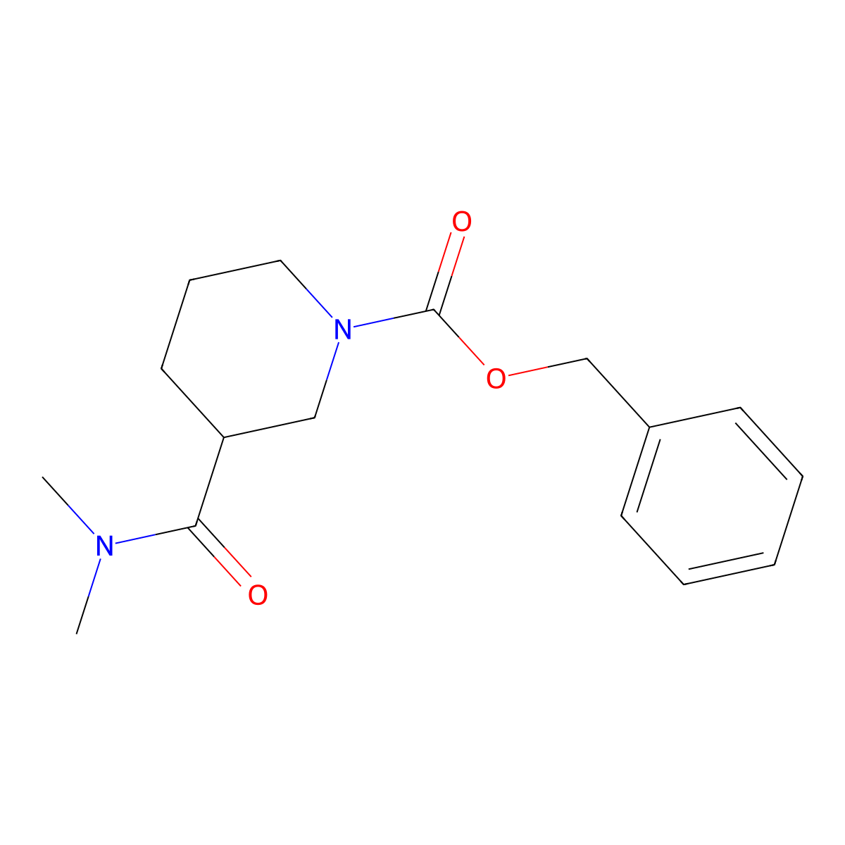 1-Cbz-N,N-dimethylpiperidine-3-carboxamide molecular structure, CAS 2006277-71-8