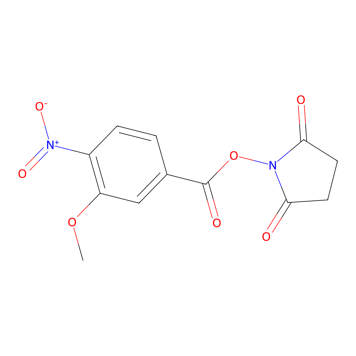 N-Succinimidyl 3-Methoxy-4-nitrobenzoate molecular structure, CAS 2006277-78-5