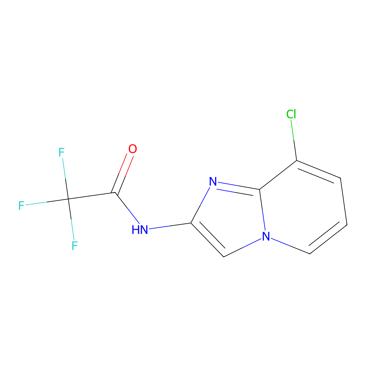N-(8-Chloroimidazo[1,2-a]pyridin-2-yl)-2,2,2-trifluoroacetamide molecular structure, CAS 2006277-79-6