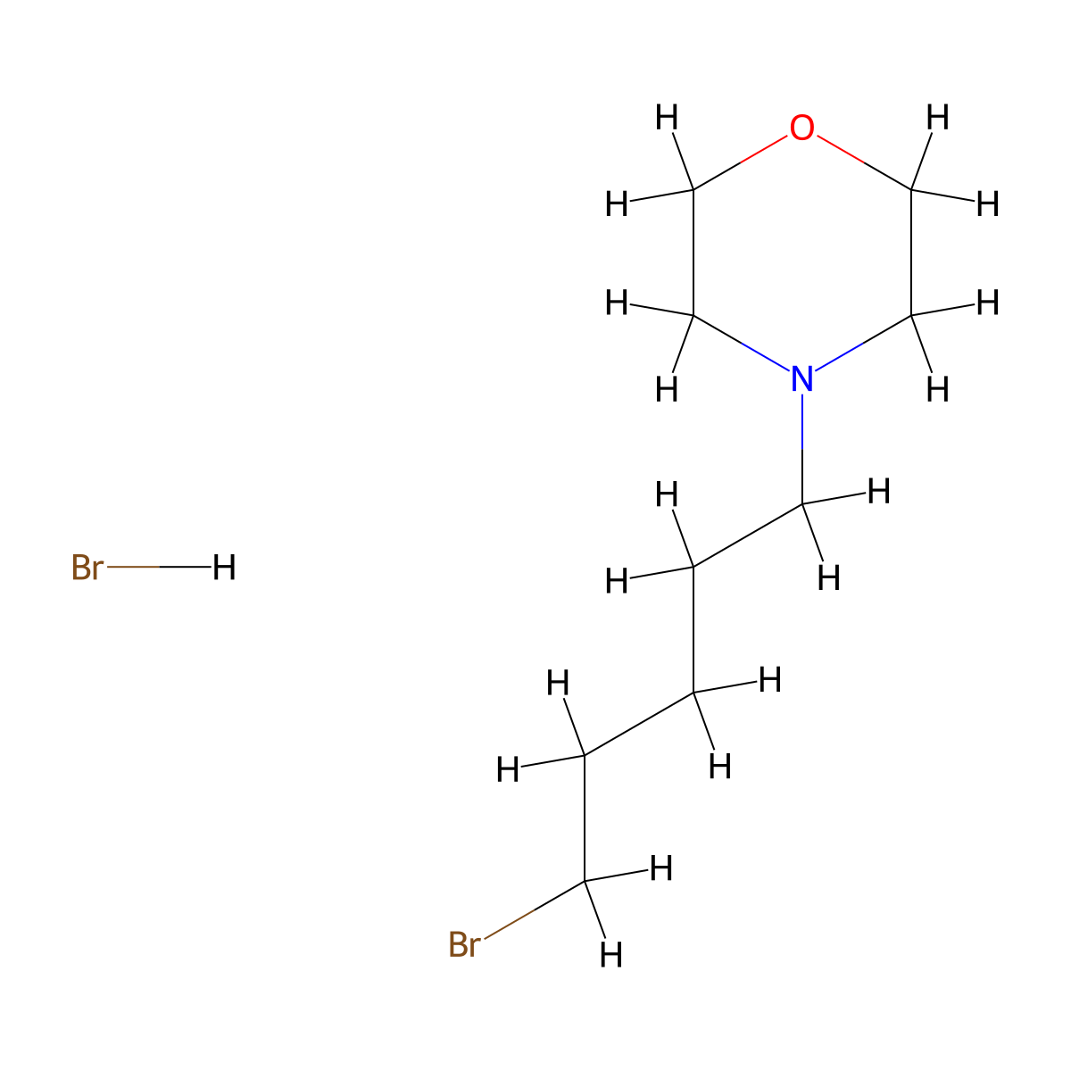 4-(5-Bromopentyl)morpholine Hydrobromide molecular structure, CAS 2006277-82-1