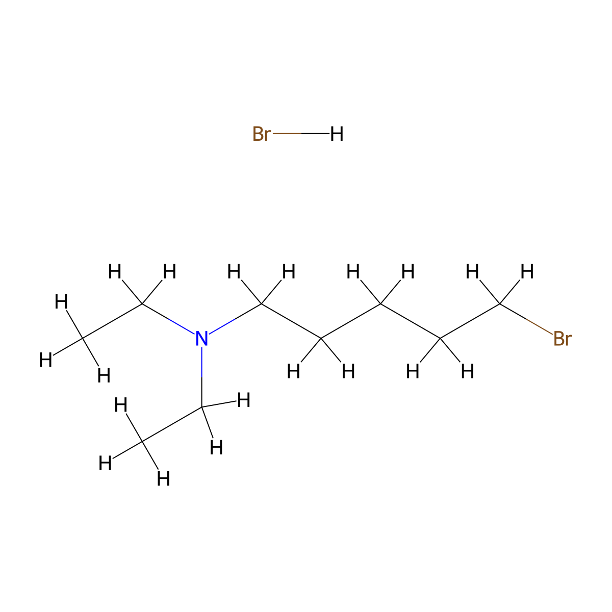 5-Bromo-N,N-diethyl-1-pentanamine Hydrobromide molecular structure, CAS 2006277-83-2
