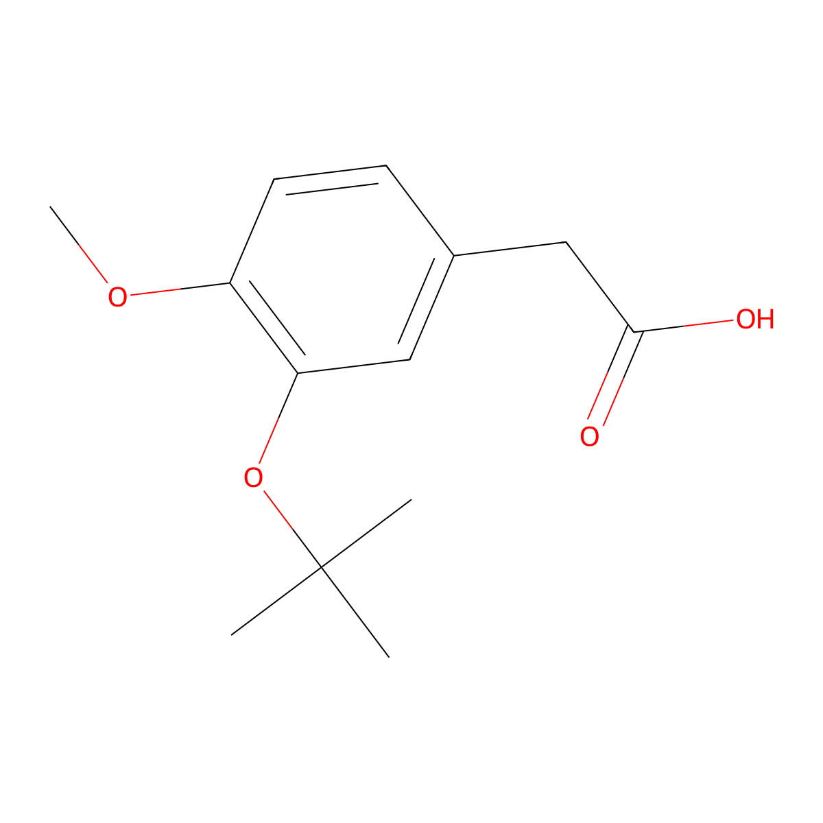 2-[3-(tert-Butoxy)-4-methoxyphenyl]acetic Acid molecular structure, CAS 2006277-90-1