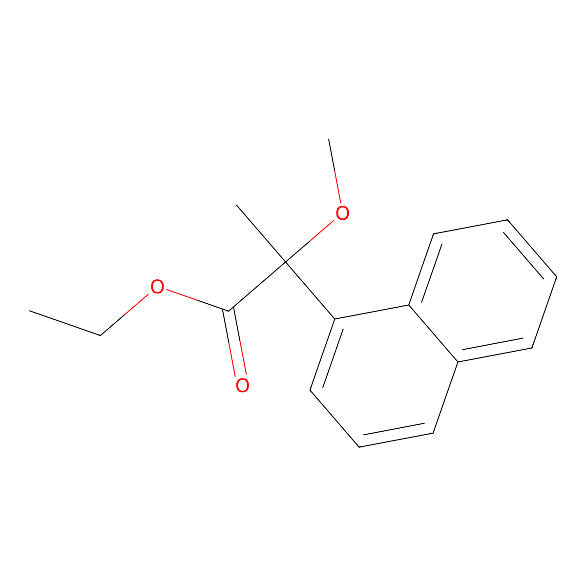 Ethyl 2-Methoxy-2-(1-naphthyl)propionate molecular structure, CAS 2006277-95-6