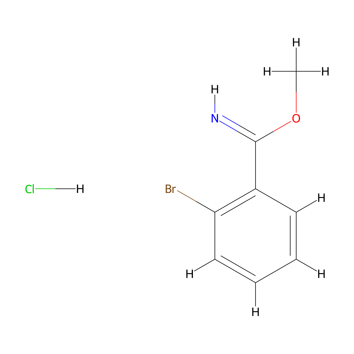 Methyl 2-Bromobenzimidate Hydrochloride molecular structure, CAS 2006277-96-7