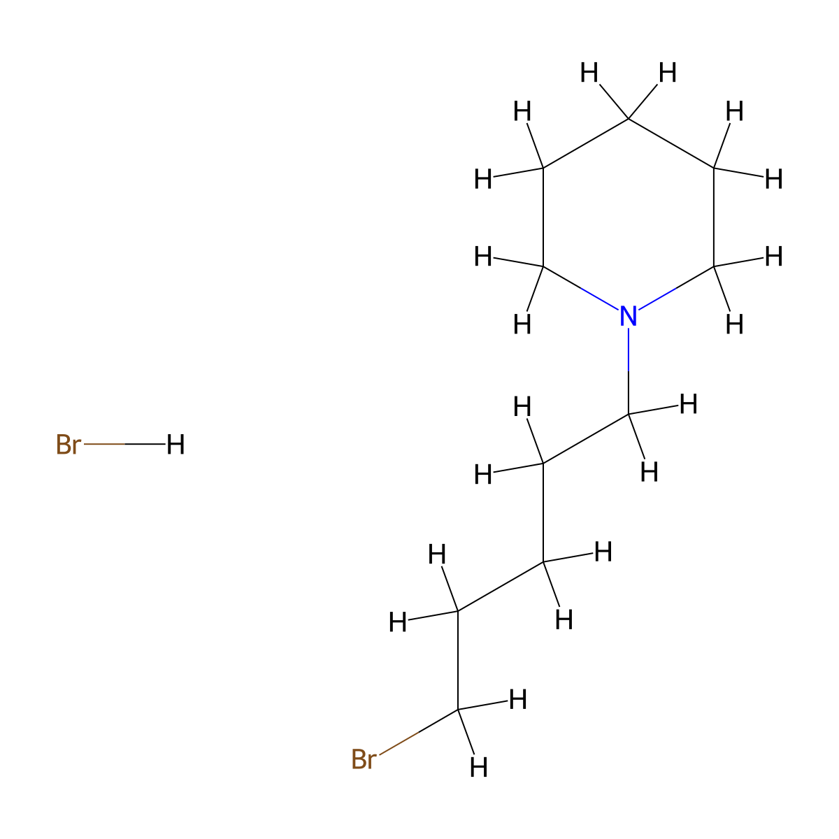 1-(5-Bromopentyl)piperidine Hydrobromide molecular structure, CAS 2006278-03-9