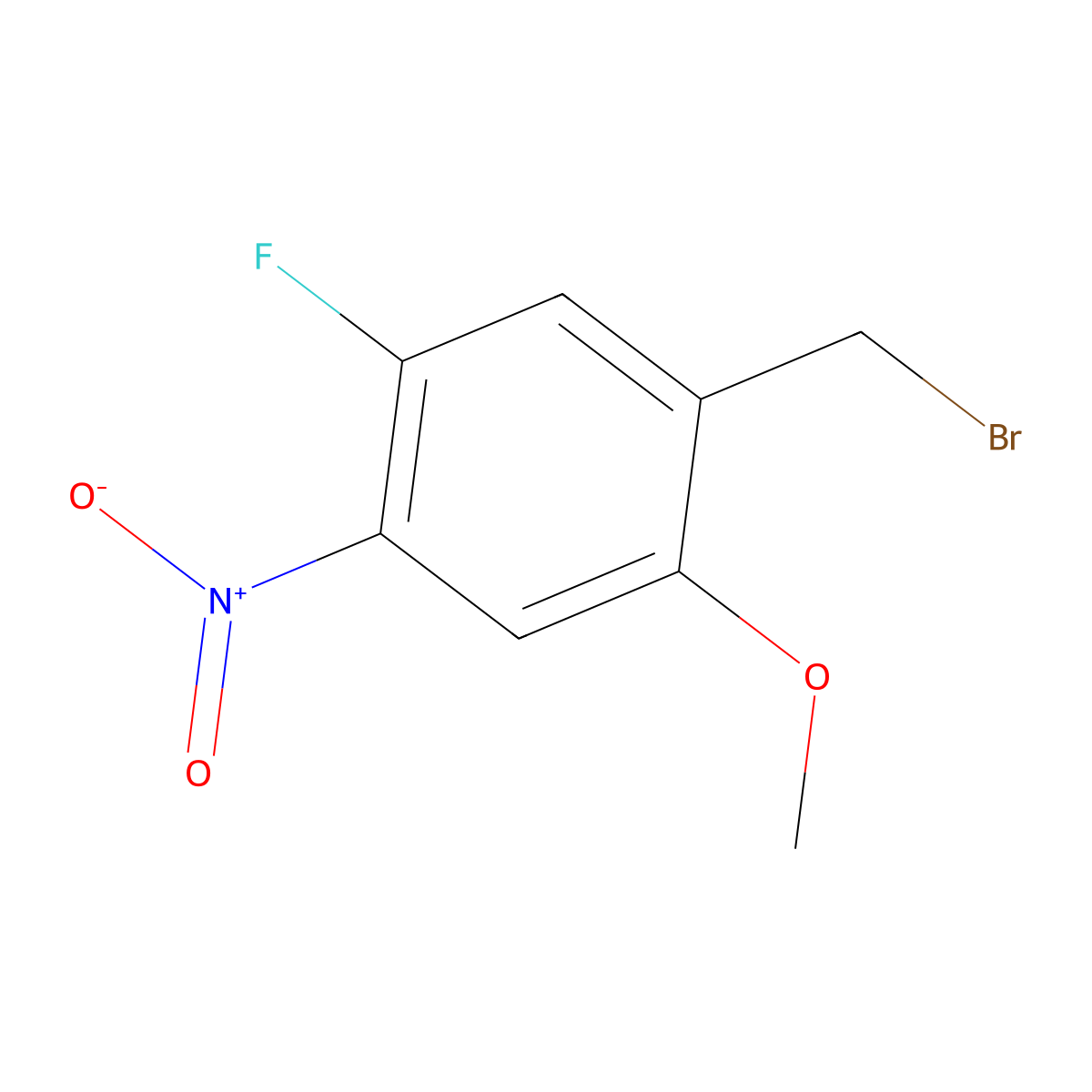 2-(Bromomethyl)-4-fluoro-5-nitroanisole molecular structure, CAS 2006278-10-8