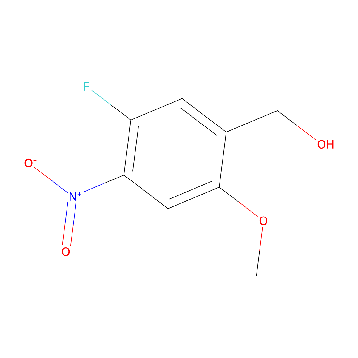 5-Fluoro-2-methoxy-4-nitrobenzyl Alcohol molecular structure, CAS 2006278-11-9