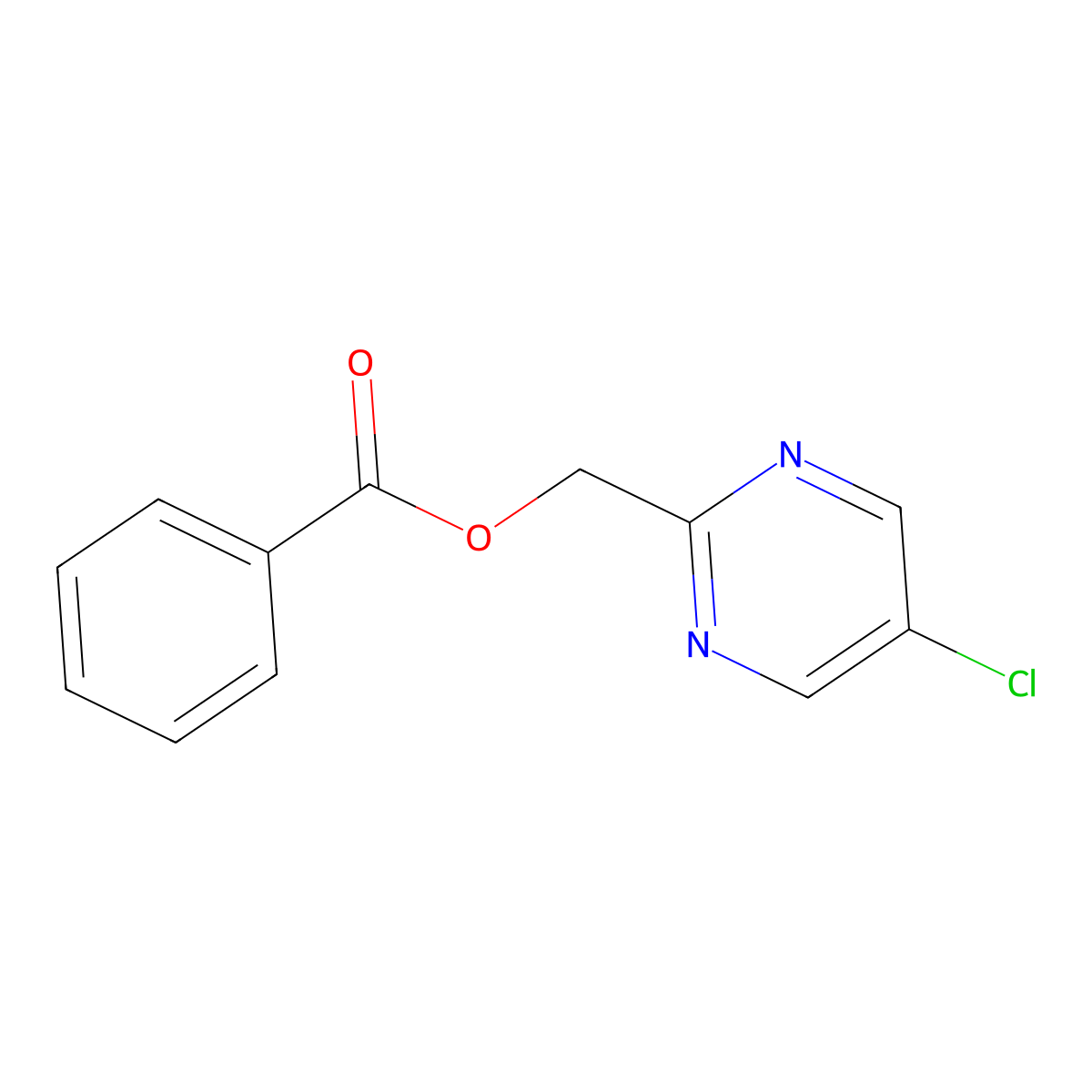 (5-Chloro-2-pyrimidyl)methyl Benzoate molecular structure, CAS 2006278-18-6