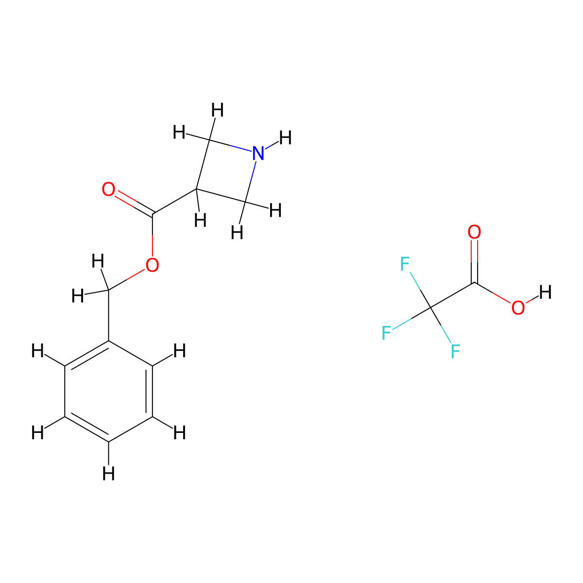 Benzyl azetidine-3-carboxylate; trifluoroacetic acid molecular structure, CAS 2006278-23-3