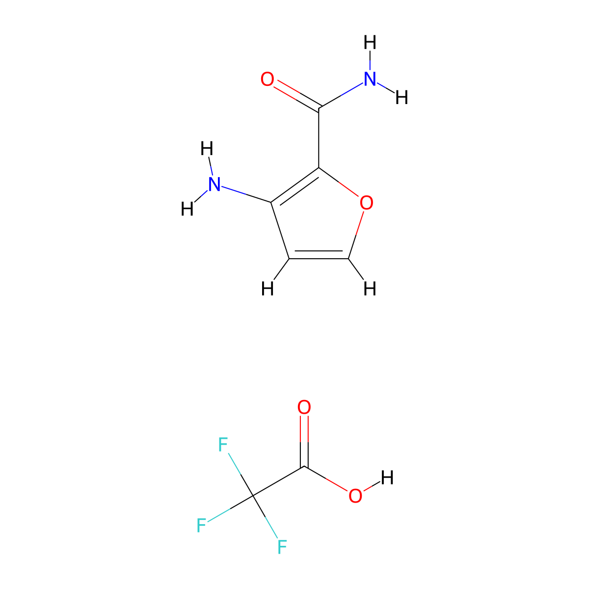 3-Aminofuran-2-carboxamide Trifluoroacetate molecular structure, CAS 2006278-40-4