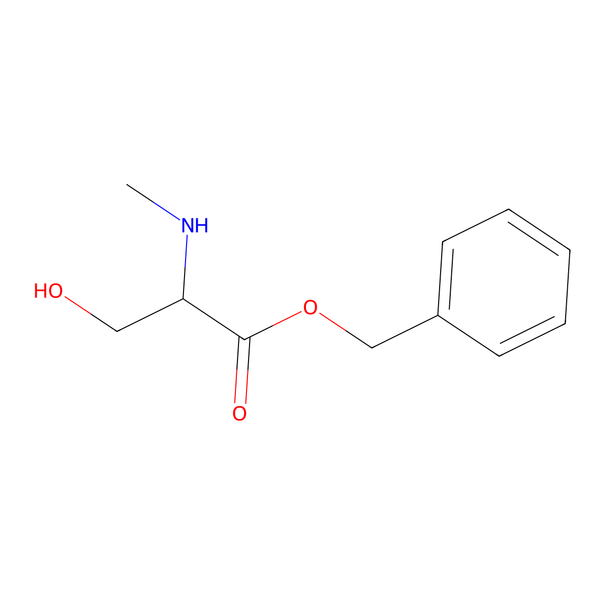 N-Me-L-Ser-OBzl molecular structure, CAS 2006281-89-4
