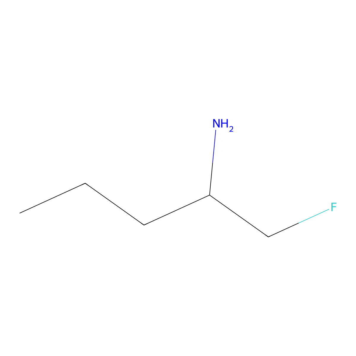 (2R)-1-Fluoropentan-2-amine molecular structure, CAS 2006286-98-0