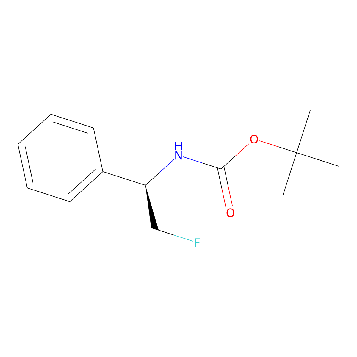 (R)-N-Boc-2-fluoro-1-phenylethanamine molecular structure, CAS 2006287-04-1