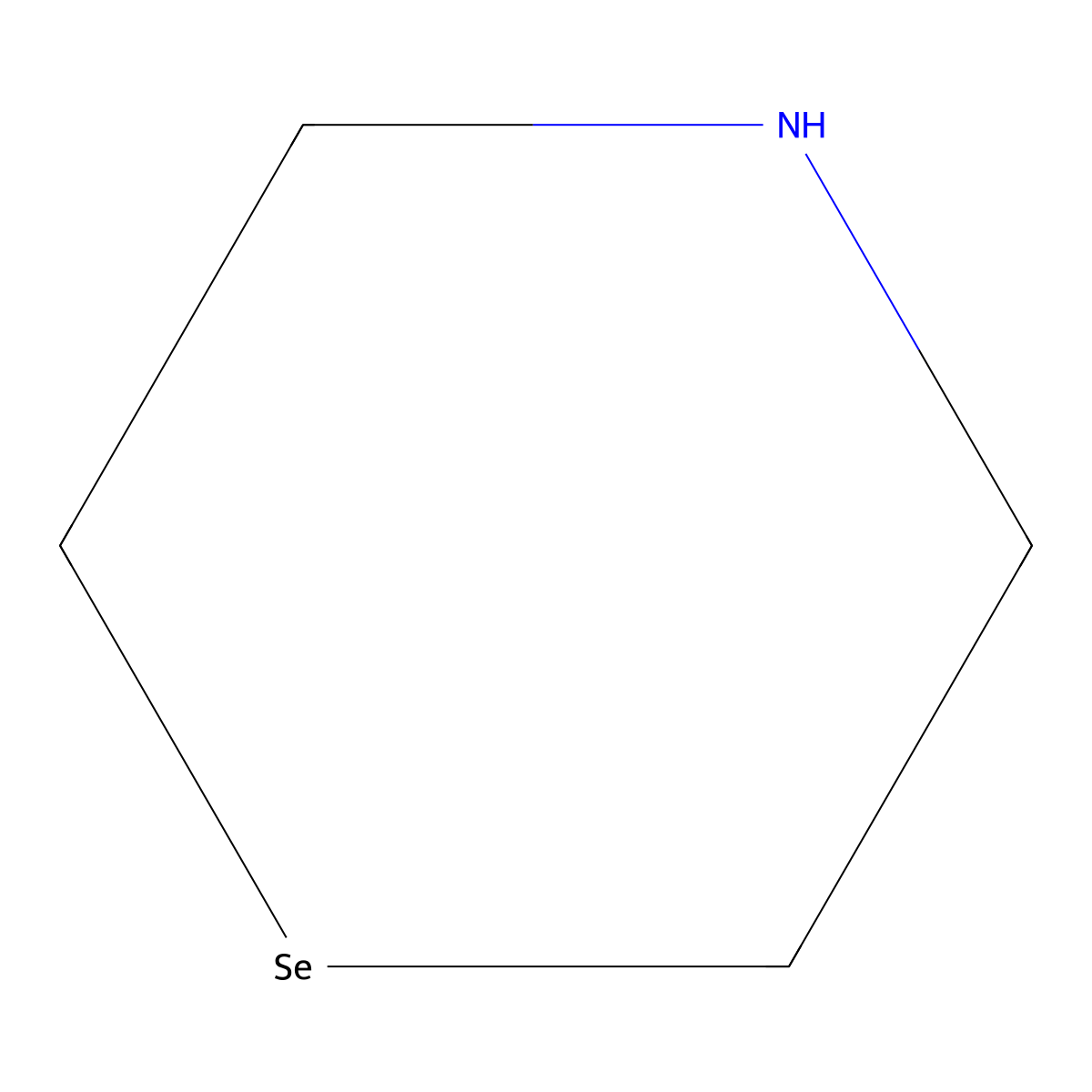 Selenomorpholine molecular structure, CAS 200629-55-6