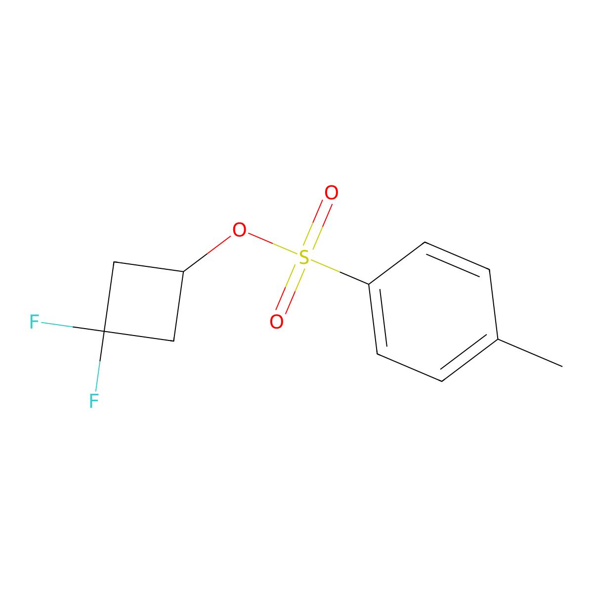 3,3-Difluorocyclobutyl 4-methylbenzene-1-sulfonate molecular structure, CAS 2006366-30-7
