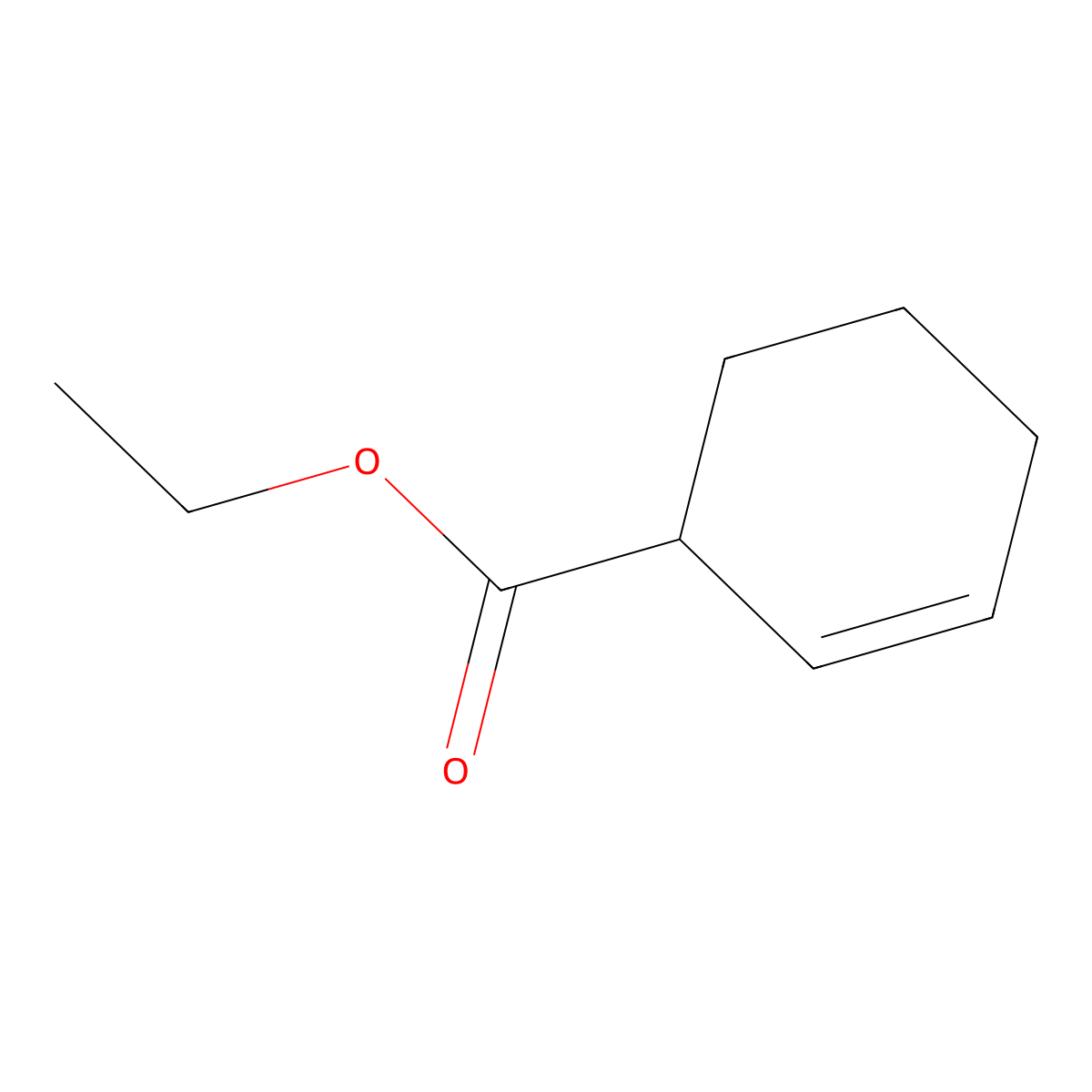 Ethyl cyclohex-2-ene-1-carboxylate molecular structure, CAS 200637-78-1