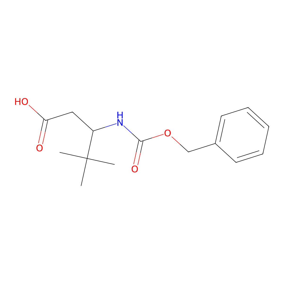 3-(Benzyloxycarbonylamino)-4,4-dimethylpentanoic acid molecular structure, CAS 200642-84-8