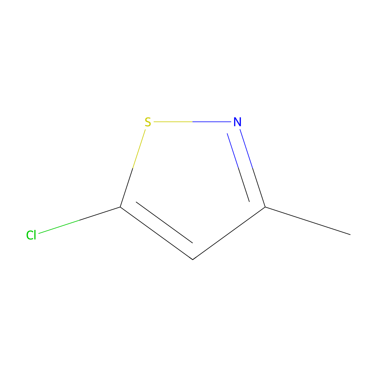 5-Chloro-3-methyl-1,2-thiazole molecular structure, CAS 20067-16-7
