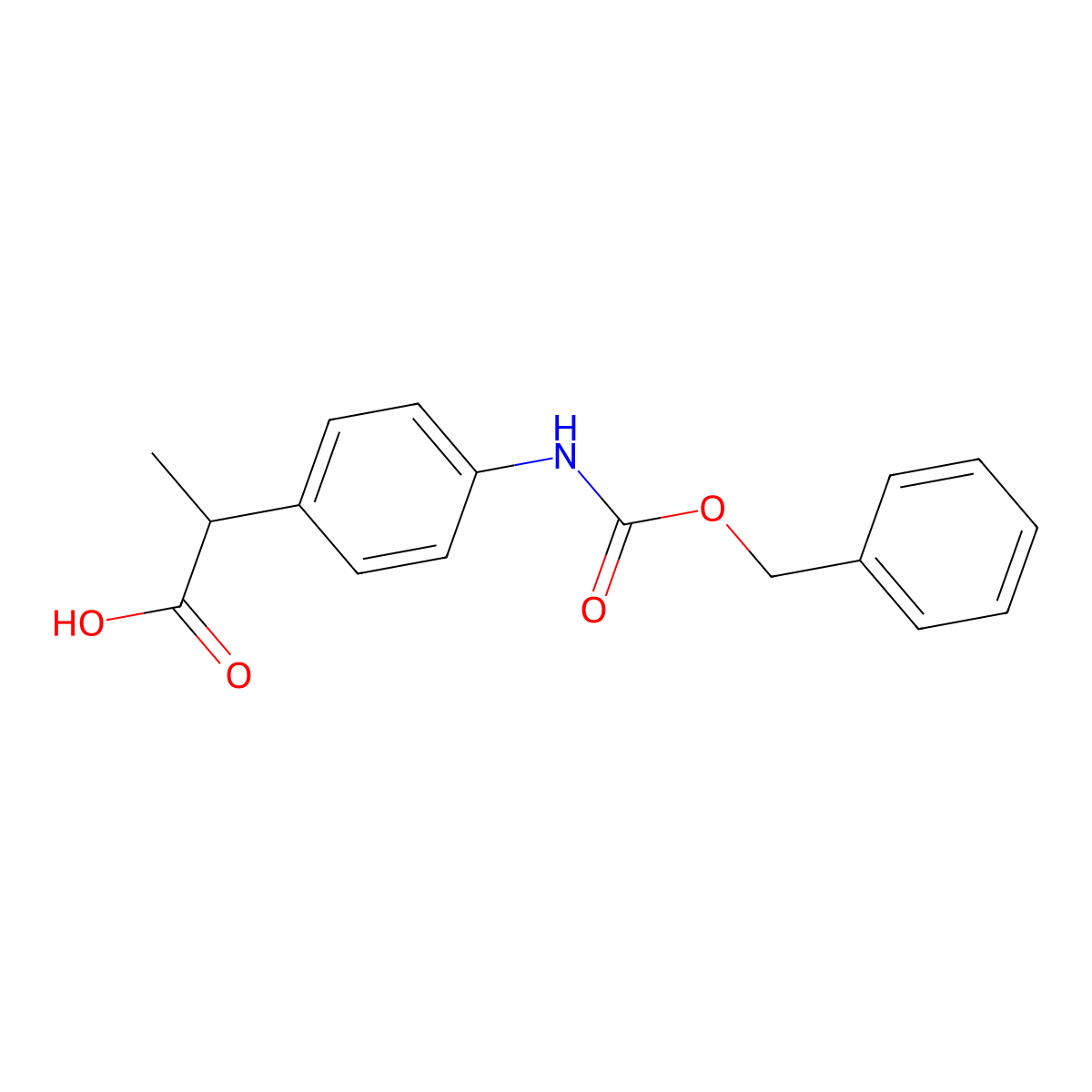 2-(4-{[(Benzyloxy)carbonyl]amino}phenyl)propanoic acid molecular structure, CAS 2006863-48-3