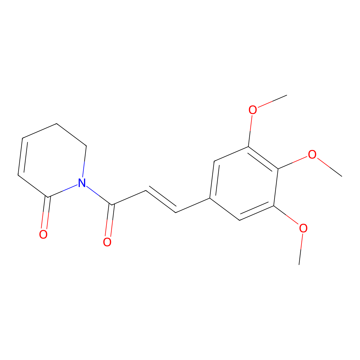 Piperlongumine molecular structure, CAS 20069-09-4