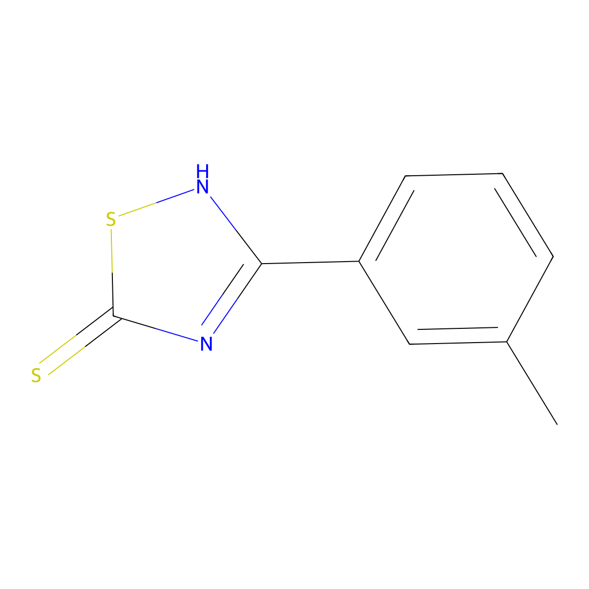 3-(m-Tolyl)-1,2,4-thiadiazole-5-thiol molecular structure, CAS 20069-38-9