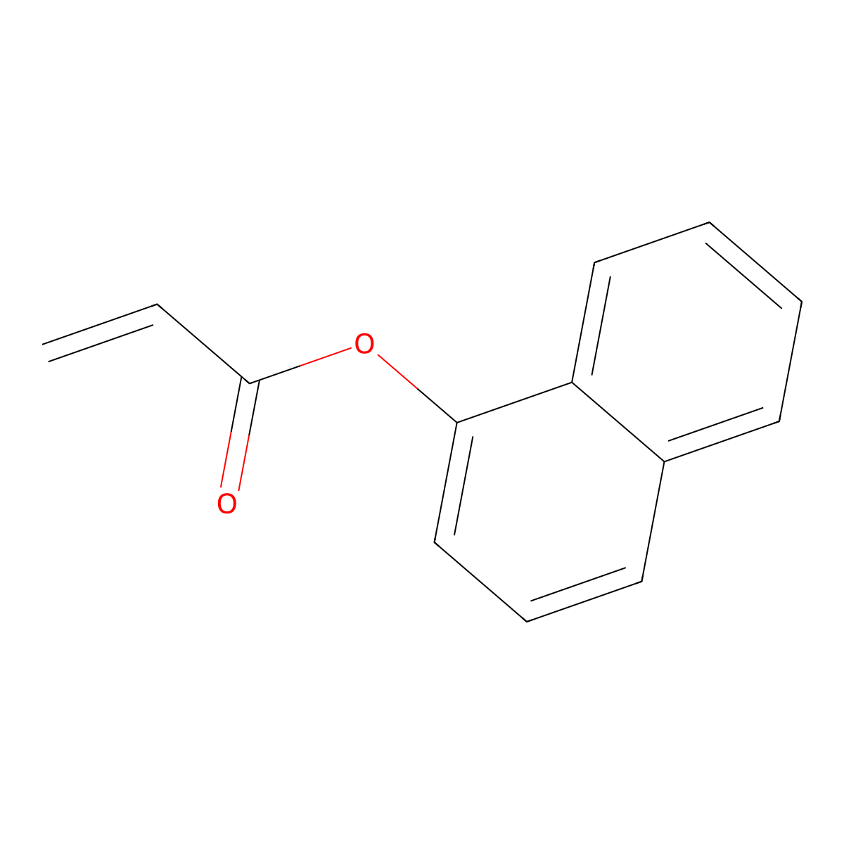 1-Naphthyl acrylate molecular structure, CAS 20069-66-3