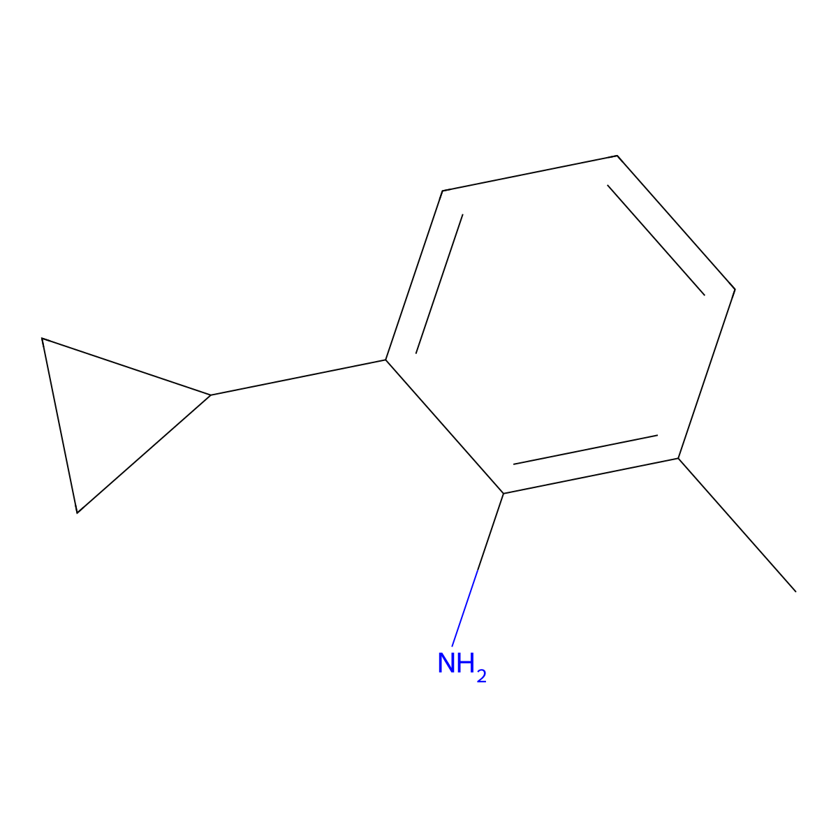 2-Cyclopropyl-6-methylaniline molecular structure, CAS 2006948-49-6