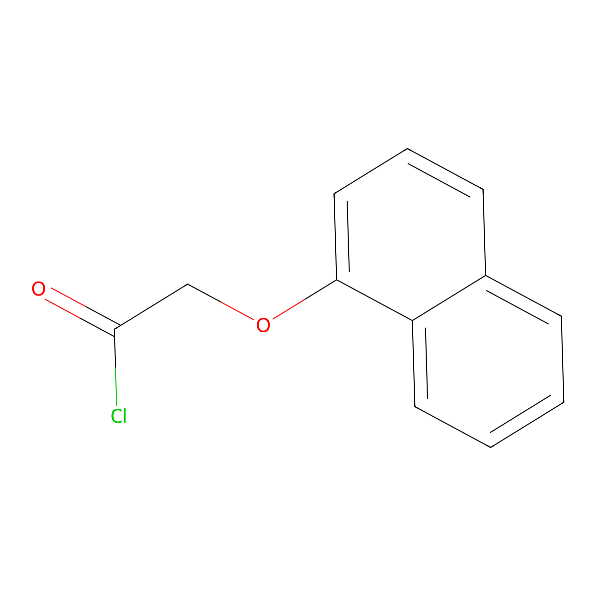 (1-Naphthyloxy)acetyl chloride molecular structure, CAS 2007-12-7
