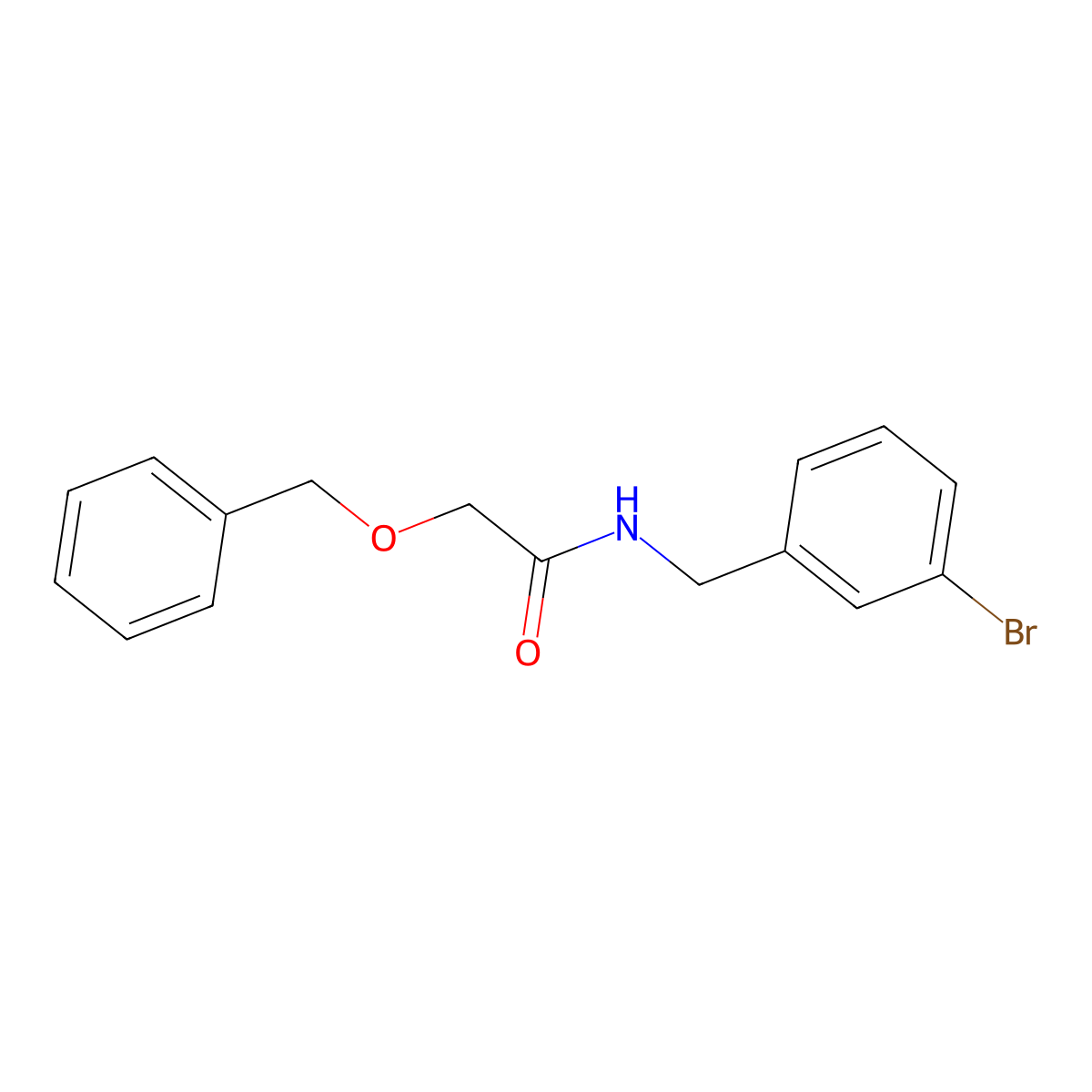 2-(Benzyloxy)-N-(3-bromobenzyl)acetamide molecular structure, CAS 2007044-68-8
