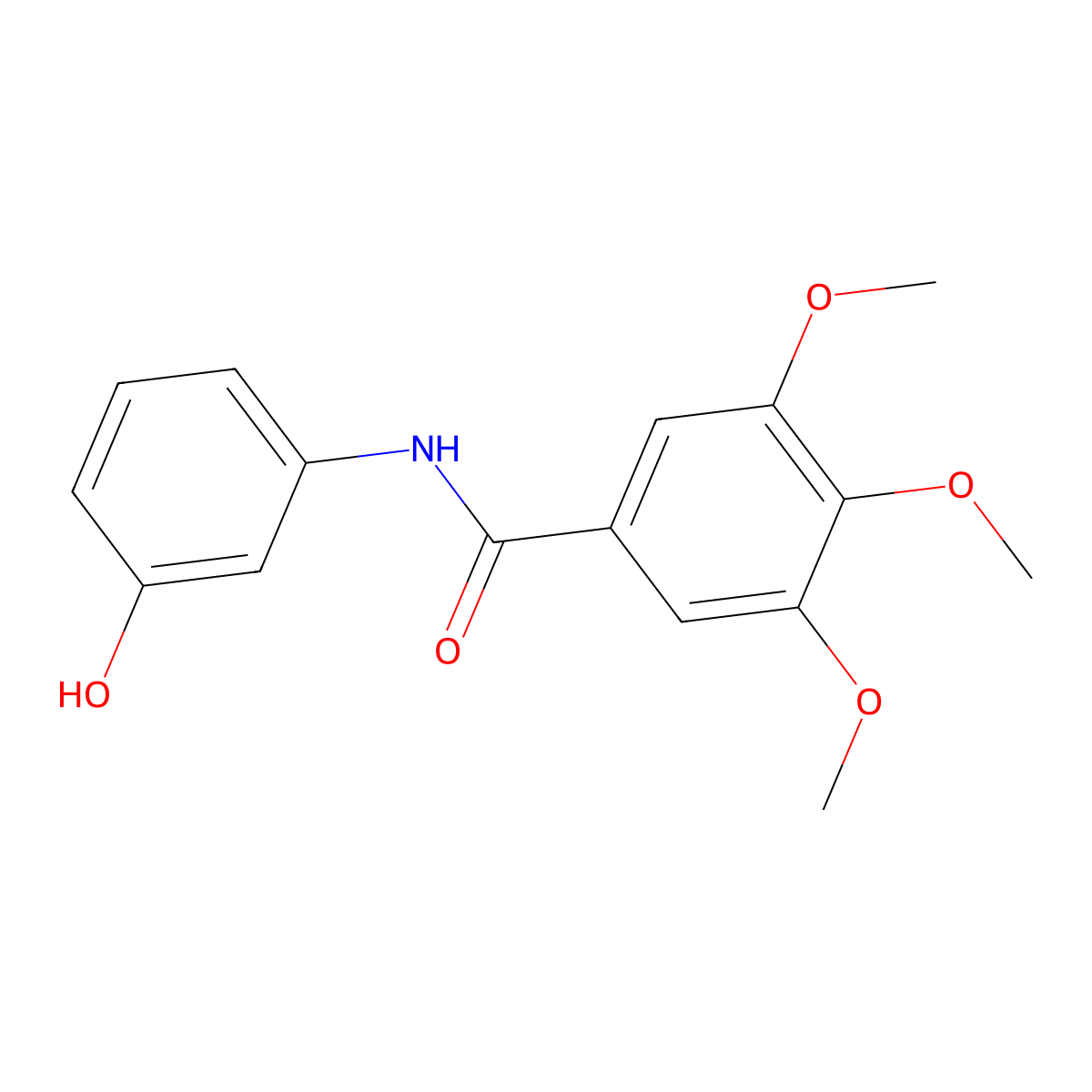N-(3-hydroxyphenyl)-3,4,5-trimethoxybenzamide molecular structure, CAS 200705-83-5