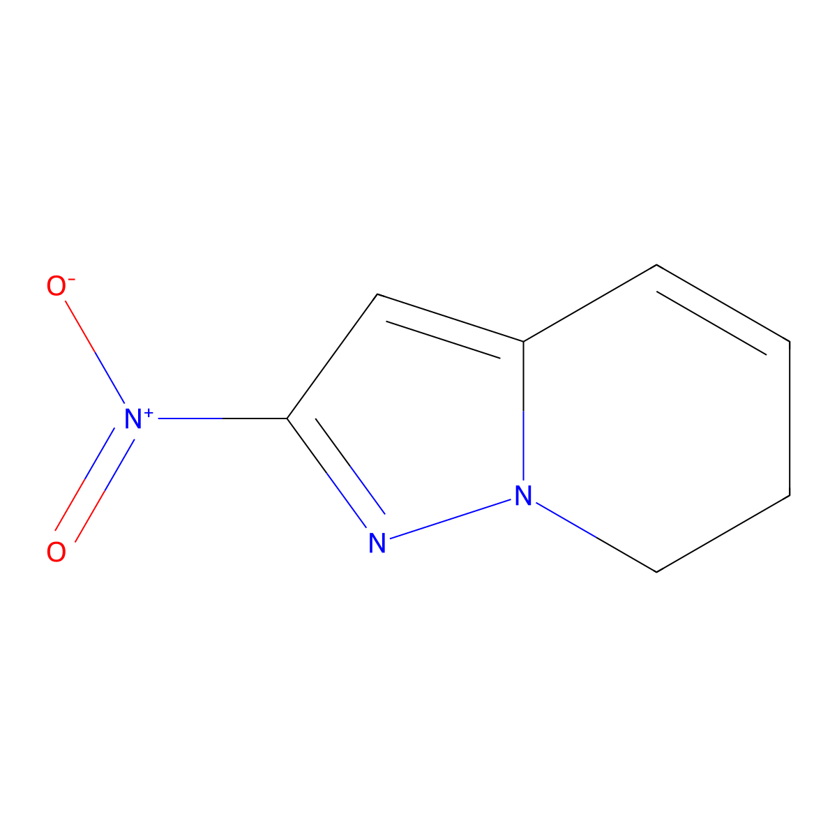 2-Nitro-6,7-dihydropyrazolo[1,5-a]pyridine molecular structure, CAS 2007081-99-2