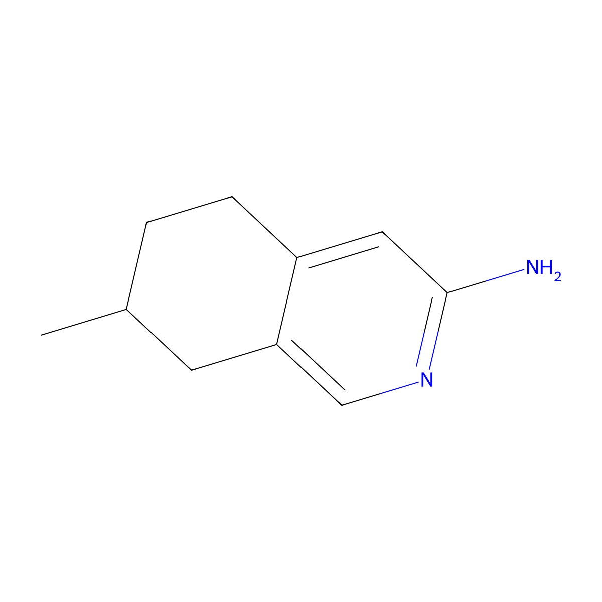 7-Methyl-5,6,7,8-tetrahydroisoquinolin-3-amine molecular structure, CAS 2007082-51-9