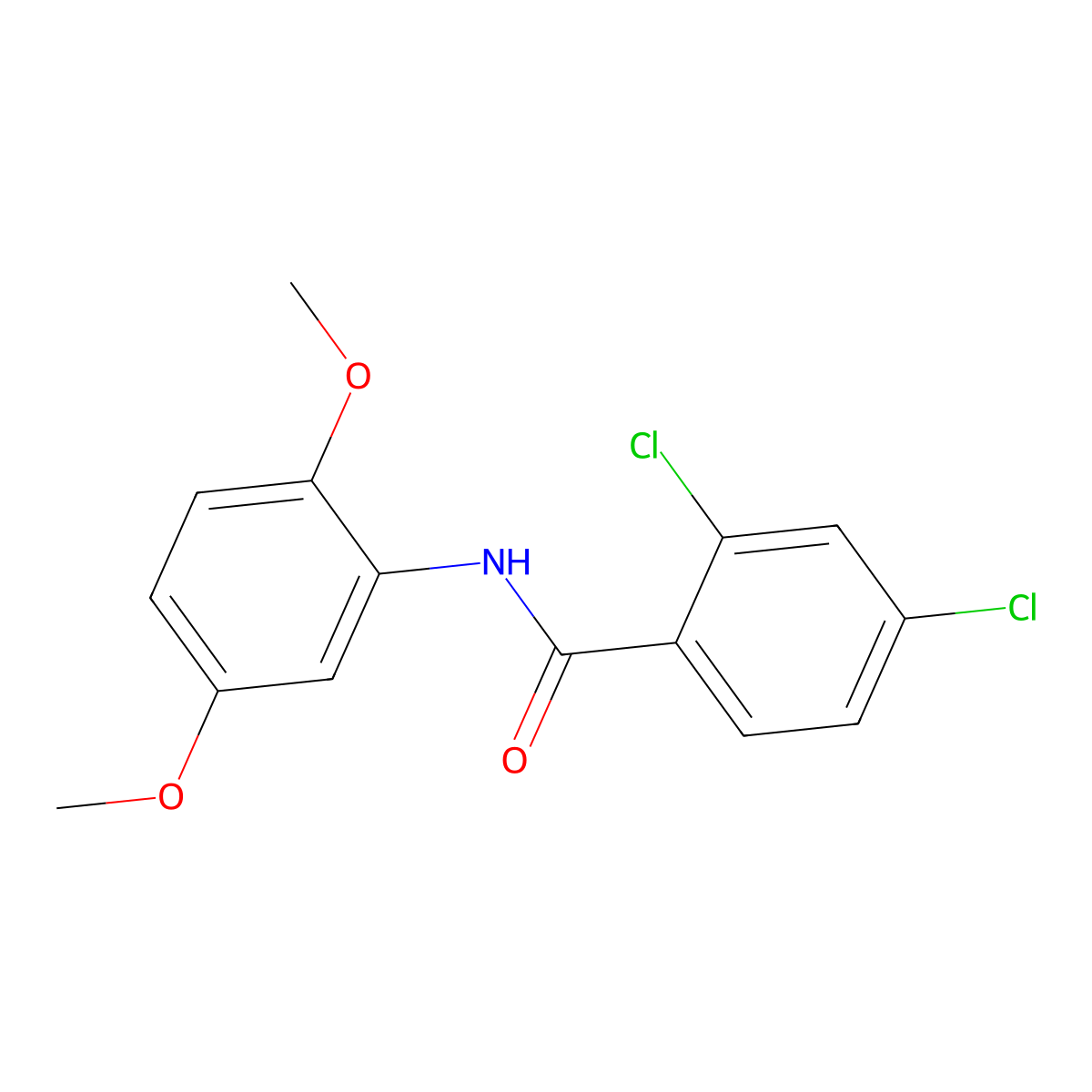 2,4-dichloro-N-(2,5-dimethoxyphenyl)benzamide molecular structure, CAS 200710-38-9