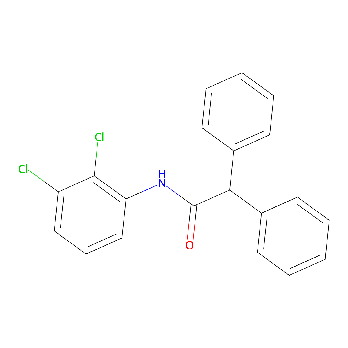 N-(2,3-dichlorophenyl)-2,2-diphenylacetamide molecular structure, CAS 200710-70-9