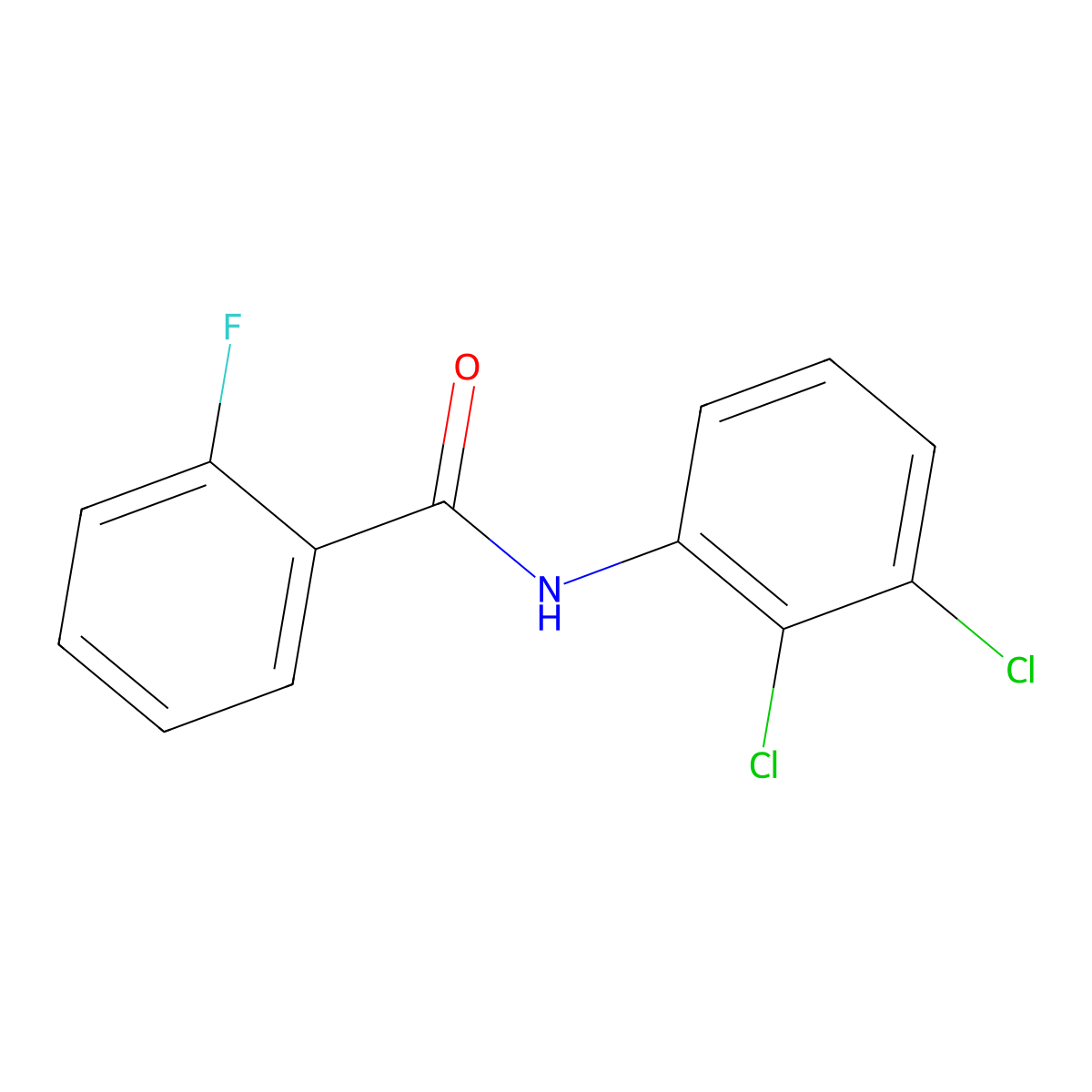 N-(2,3-dichlorophenyl)-2-fluorobenzamide molecular structure, CAS 200710-81-2