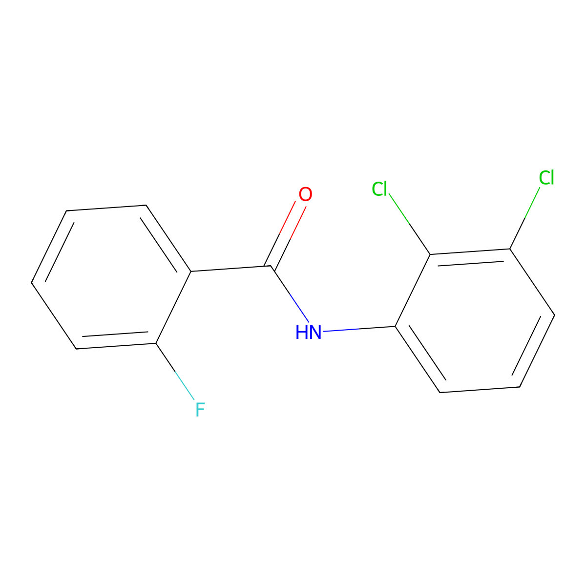 N-(2,3-dichlorophenyl)-2-fluorobenzamide molecular structure, CAS 200710-81-2