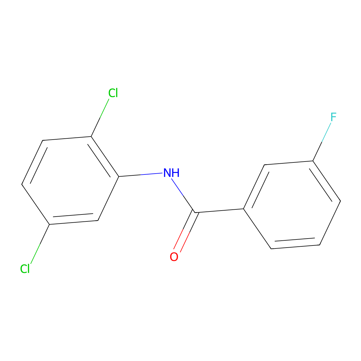 N-(2,5-dichlorophenyl)-3-fluorobenzamide molecular structure, CAS 200710-83-4