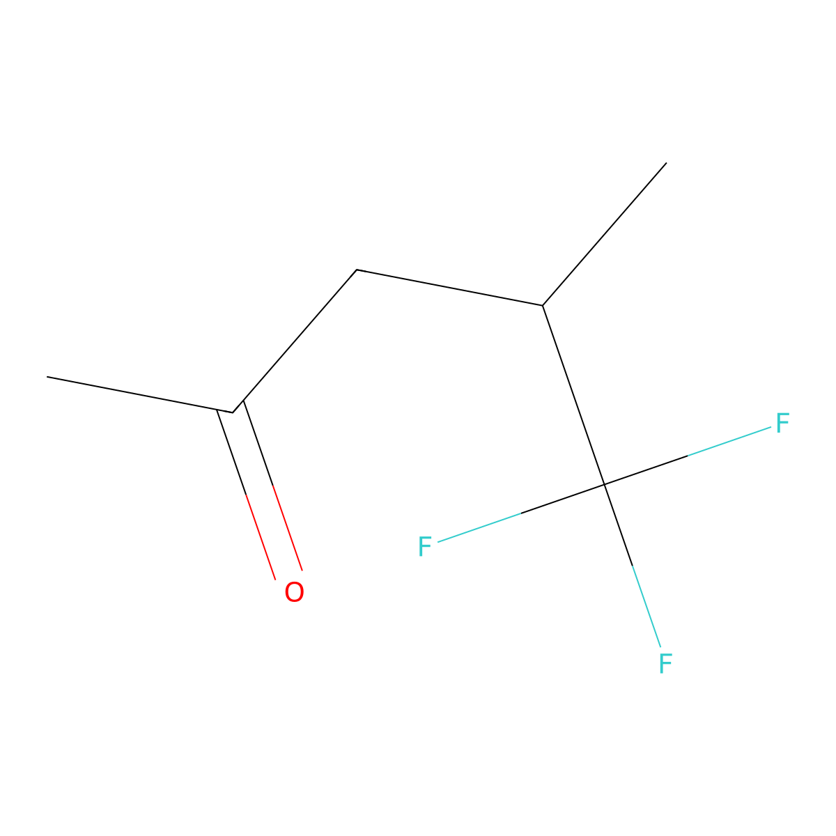 5,5,5-Trifluoro-4-methylpentan-2-one molecular structure, CAS 200711-56-4