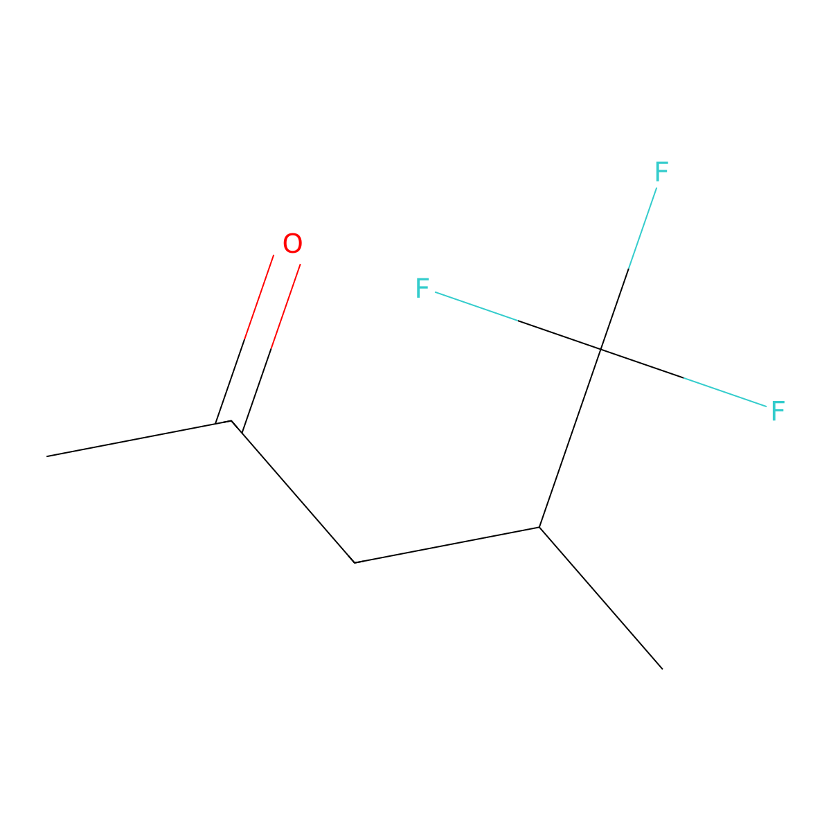 5,5,5-Trifluoro-4-methylpentan-2-one molecular structure, CAS 200711-56-4