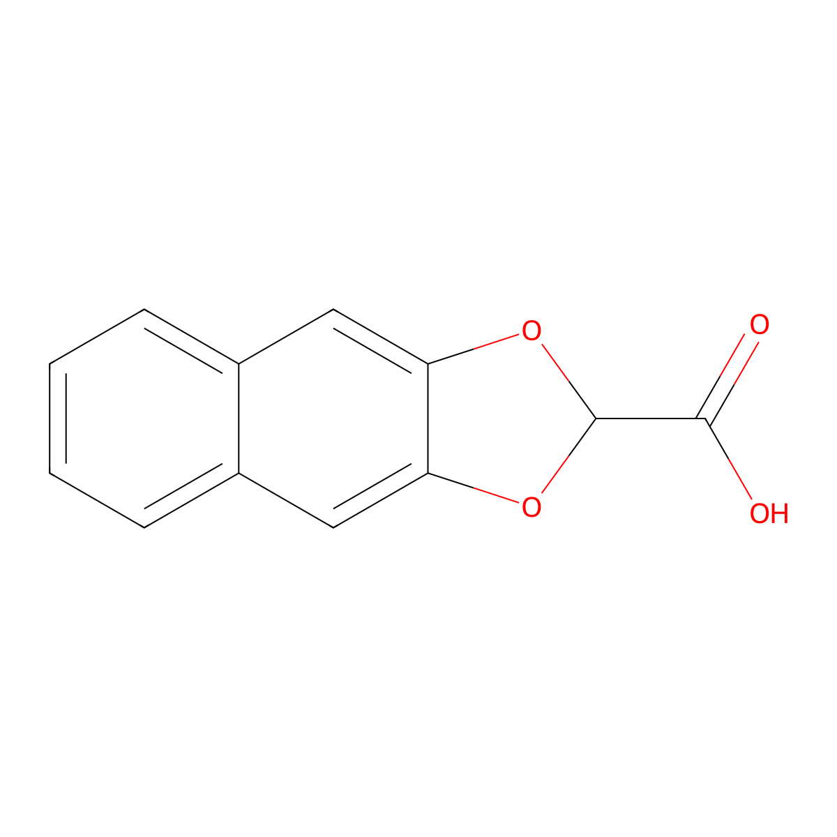 Naphtho[2,3-d][1,3]dioxole-2-carboxylic acid molecular structure, CAS 200712-25-0