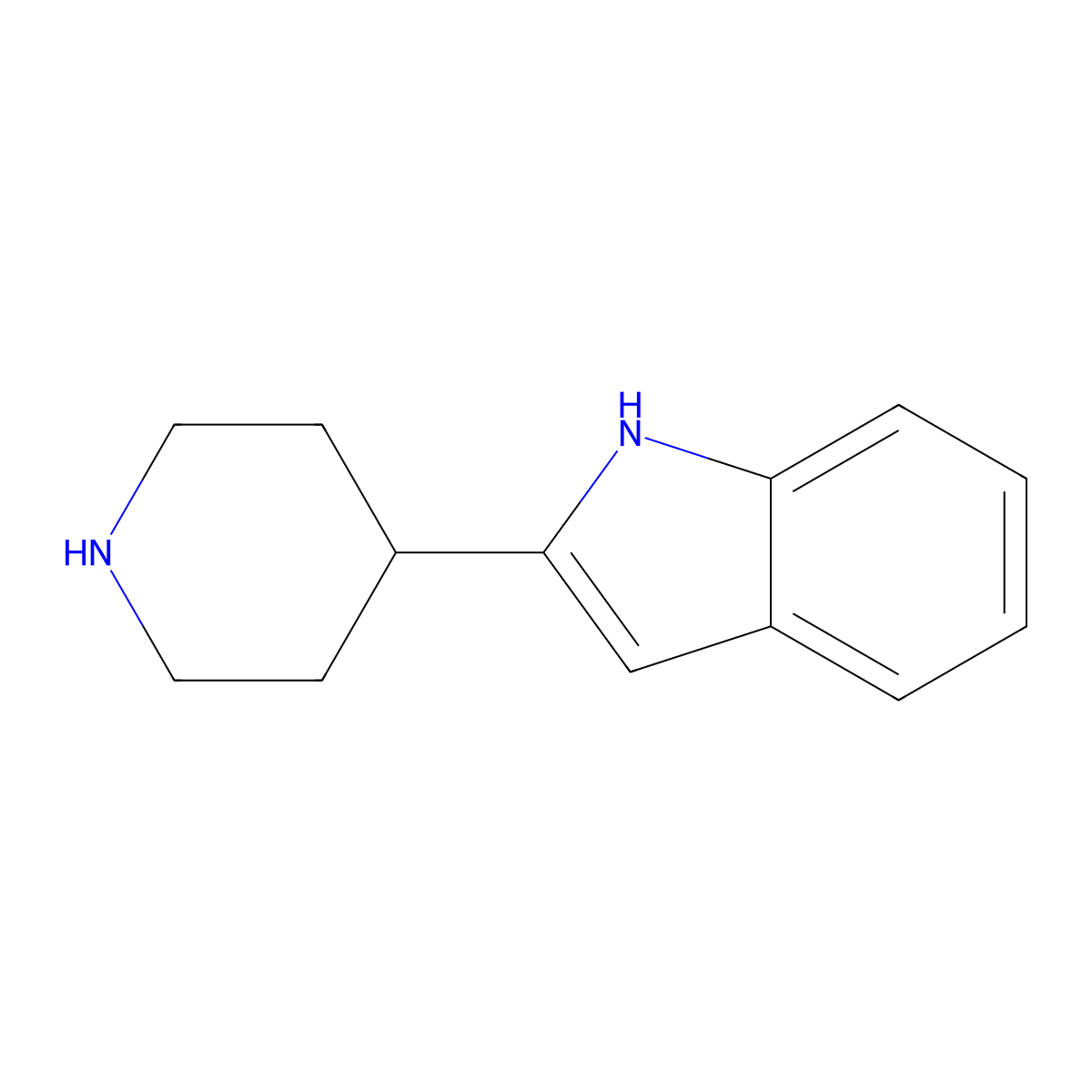 2-(Piperidin-4-yl)-1H-indole molecular structure, CAS 200714-50-7