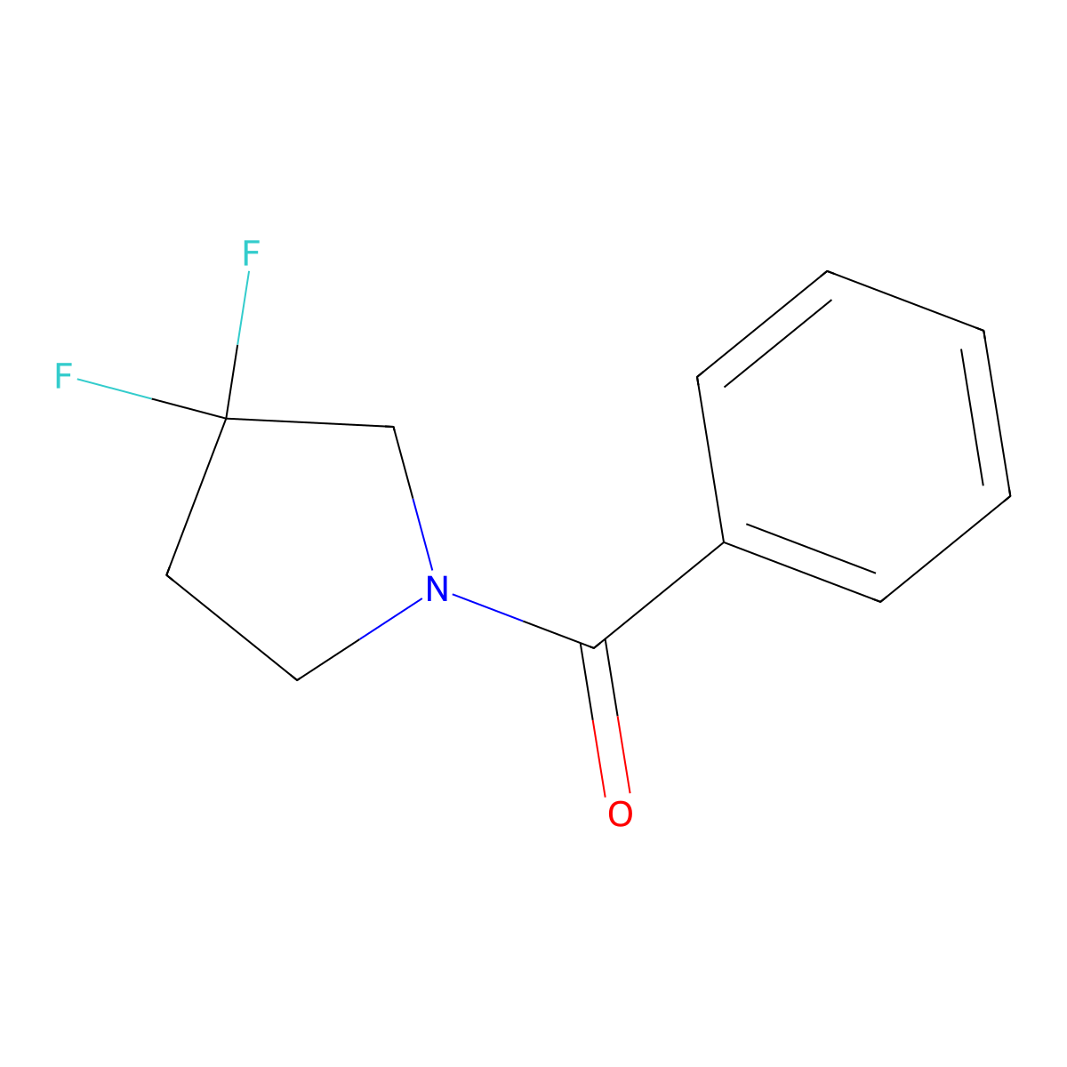 1-Benzoyl-3,3-difluoropyrrolidine molecular structure, CAS 2007218-05-3