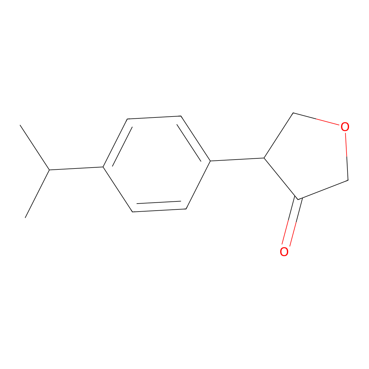 4-[4-(Propan-2-yl)phenyl]oxolan-3-one molecular structure, CAS 2007219-80-7