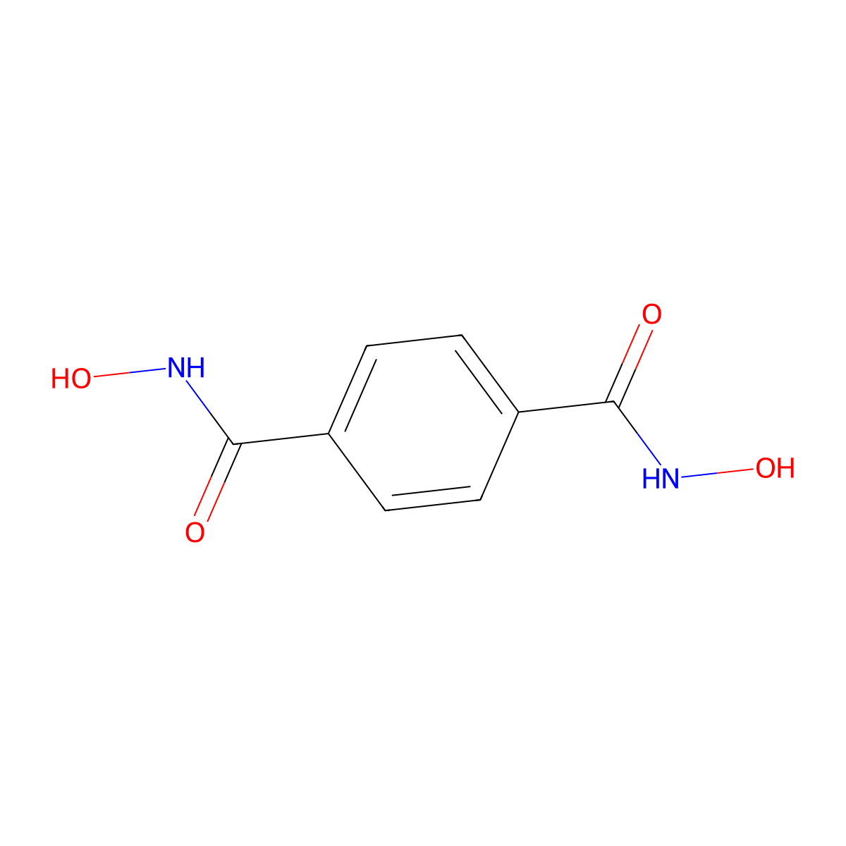 Terephthalyldihydroxamic acid molecular structure, CAS 20073-80-7